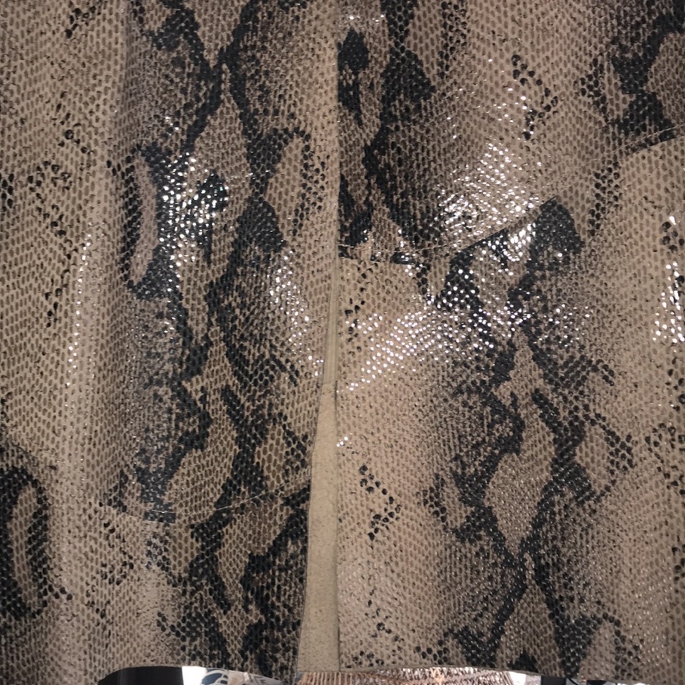 Newport News Shiny Snake Midi Leather Skirt - Picture 6 of 7